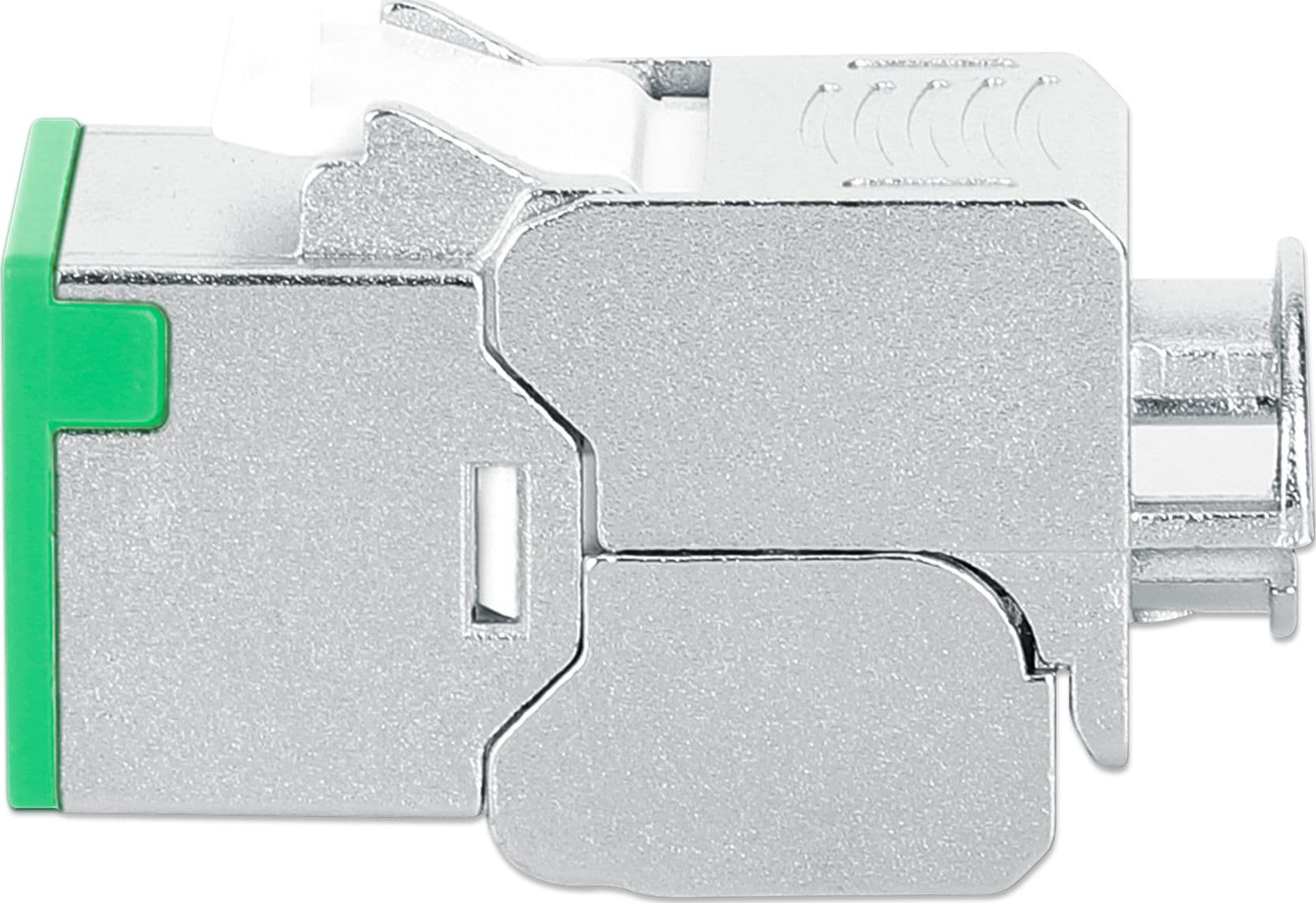 Frutto Keystone RJ45 Cat.6A 10G Slim STP Toolless Verde - 5