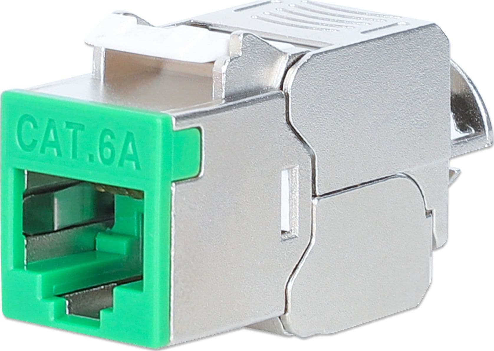Frutto Keystone RJ45 Cat.6A 10G Slim STP Toolless Verde - 6