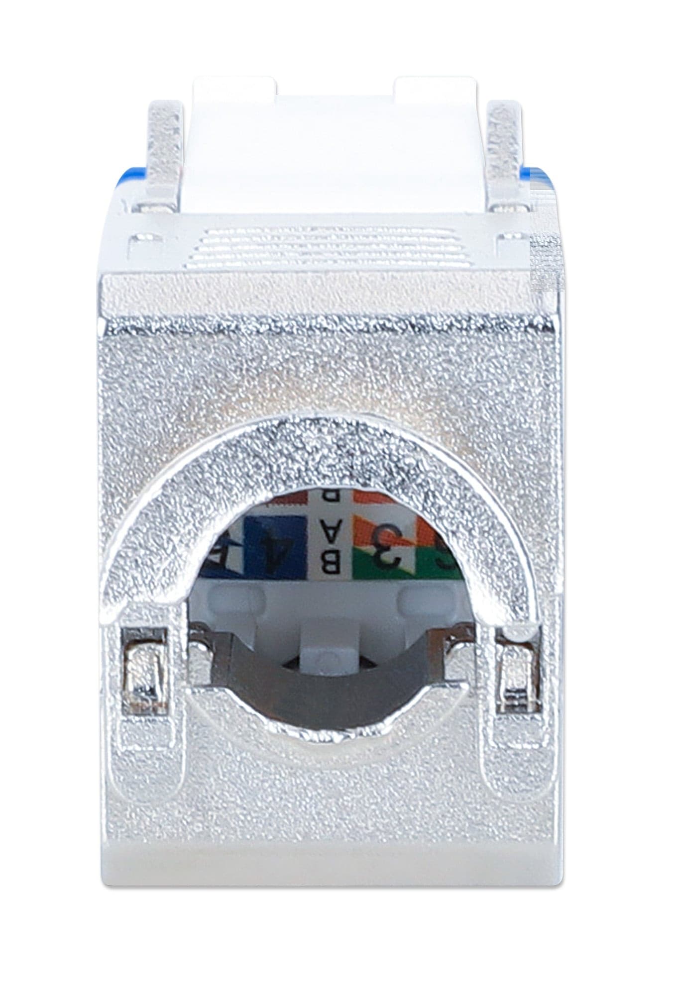 Frutto Keystone RJ45 Cat.6A 10G Slim STP Toolless Blu - 15