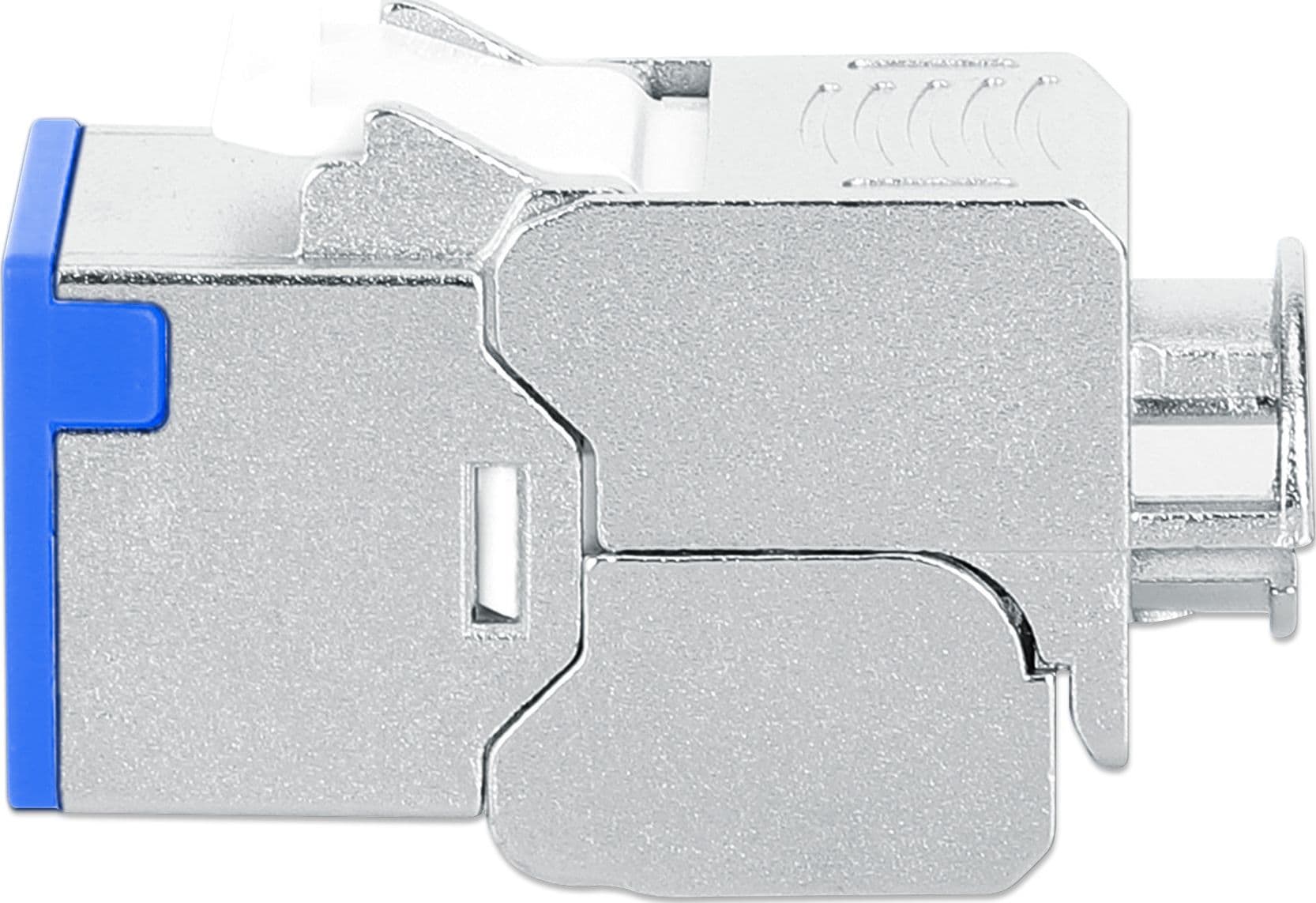 Frutto Keystone RJ45 Cat.6A 10G Slim STP Toolless Blu - 5