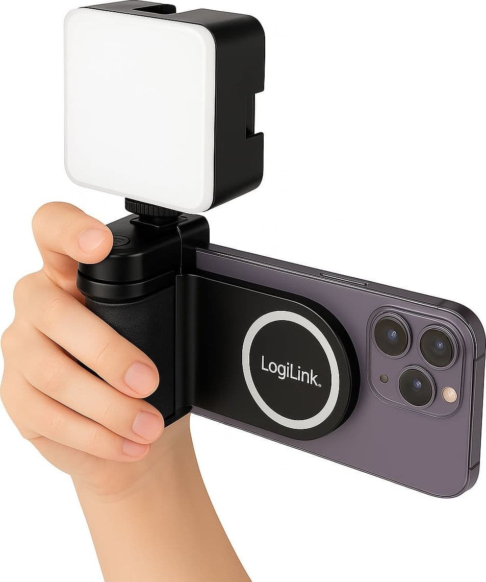 Impugnatura Magnetica per Smartphone con Telecomando Wireless e Luce a 3 Livelli di Luminosit&agrave - 11