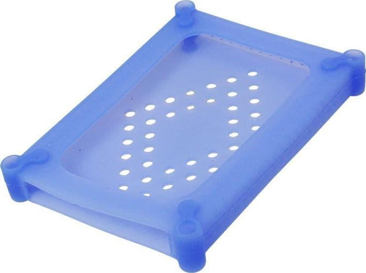 Scatola di Protezione per 1 HDD 2,5'' in Silicone Azzurro