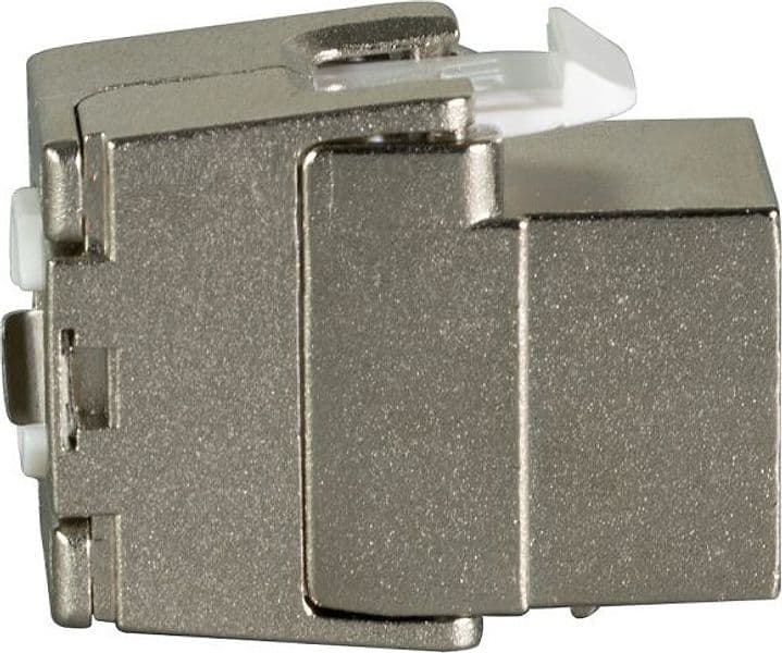 Frutto Keystone RJ45 Cat.6A 10Gigabit FTP 180&deg Toolless con Otturatore - 11