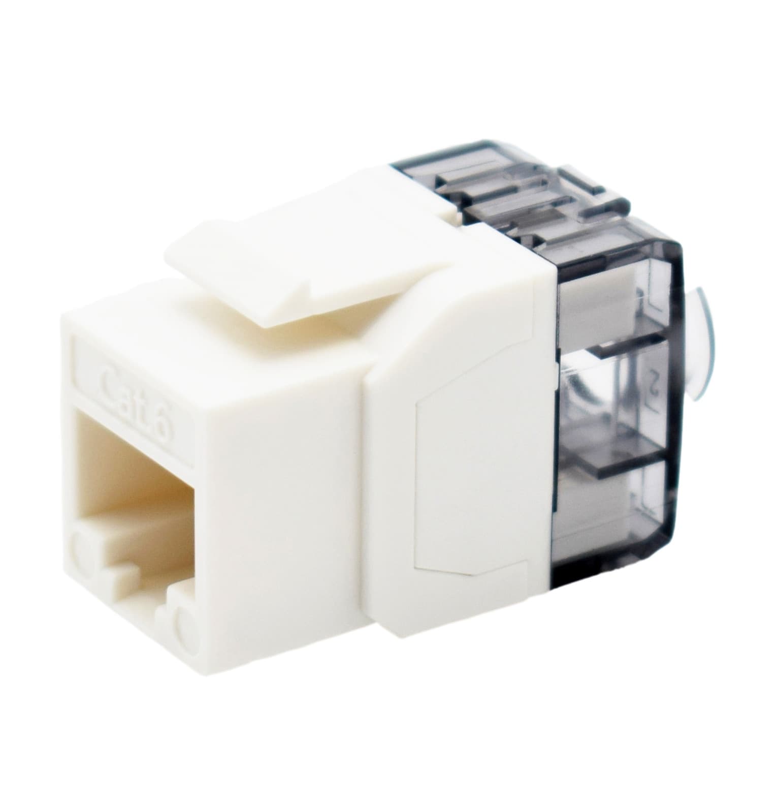 Frutto Keystone RJ45 Cat.6 UTP 180&deg Toolless Bianco - 5