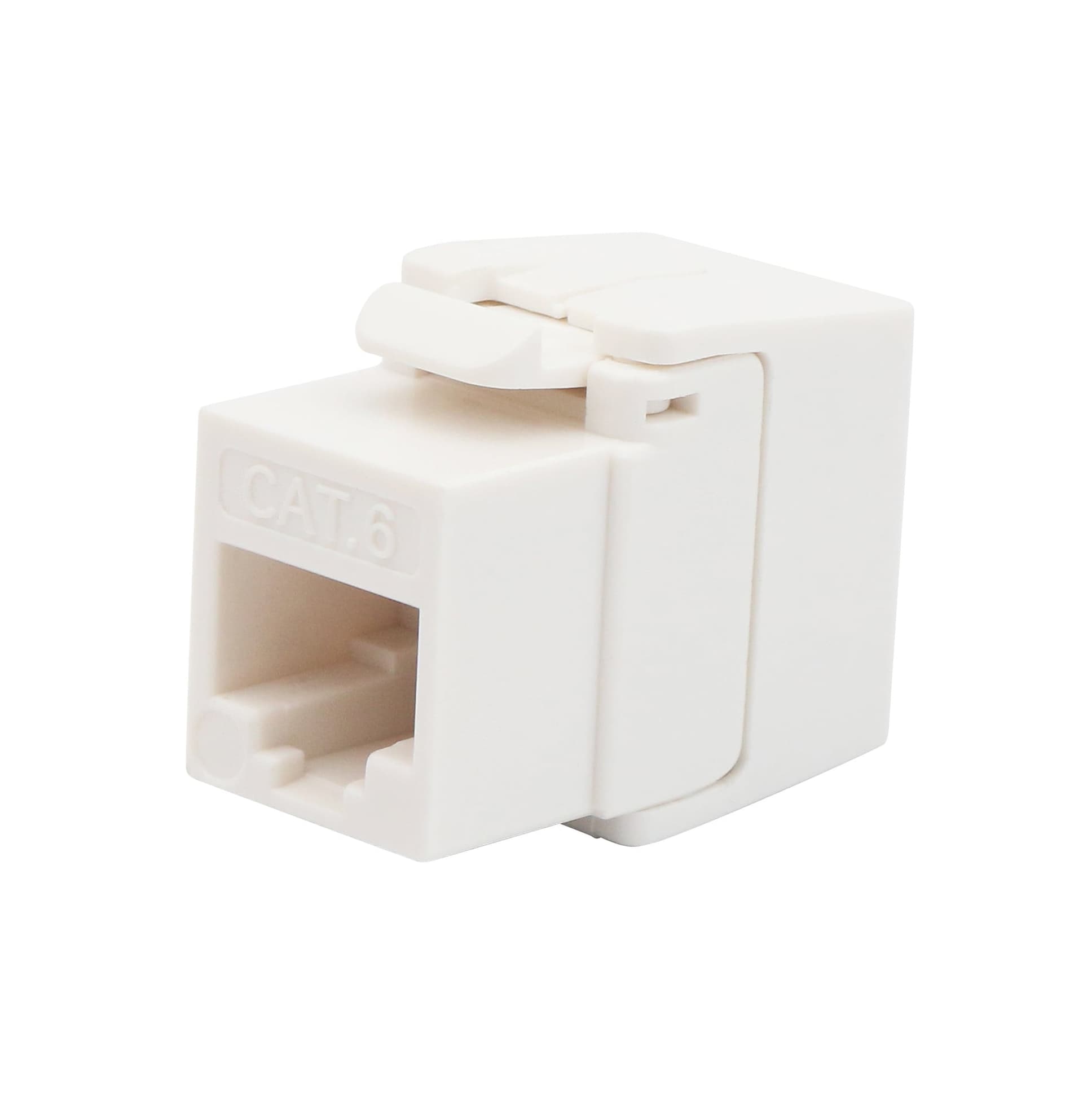 Frutto Keystone RJ45 Cat.6 UTP 180&deg Toolless Bianco - 11