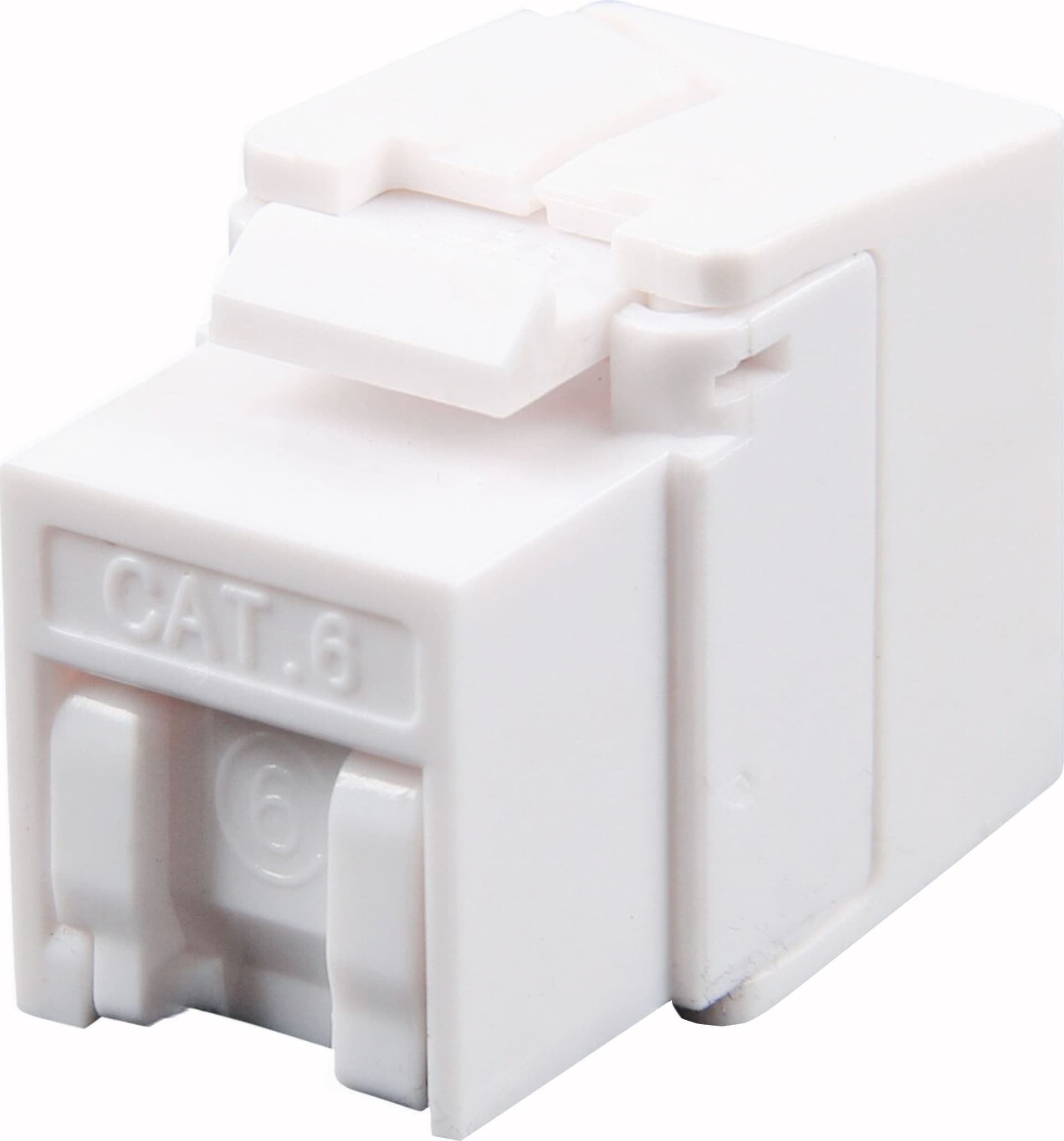 Frutto Keystone RJ45 Cat.6 UTP 180&deg Toolless con Otturatore - 6