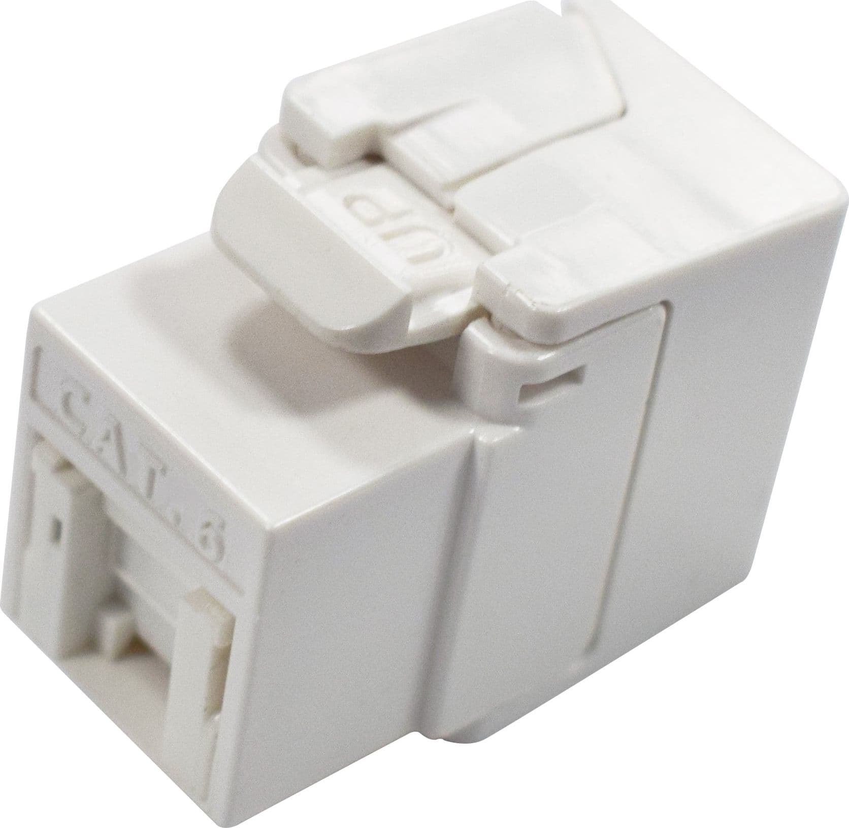 Frutto Keystone RJ45 Cat.6 UTP 180&deg Toolless con Otturatore - 9