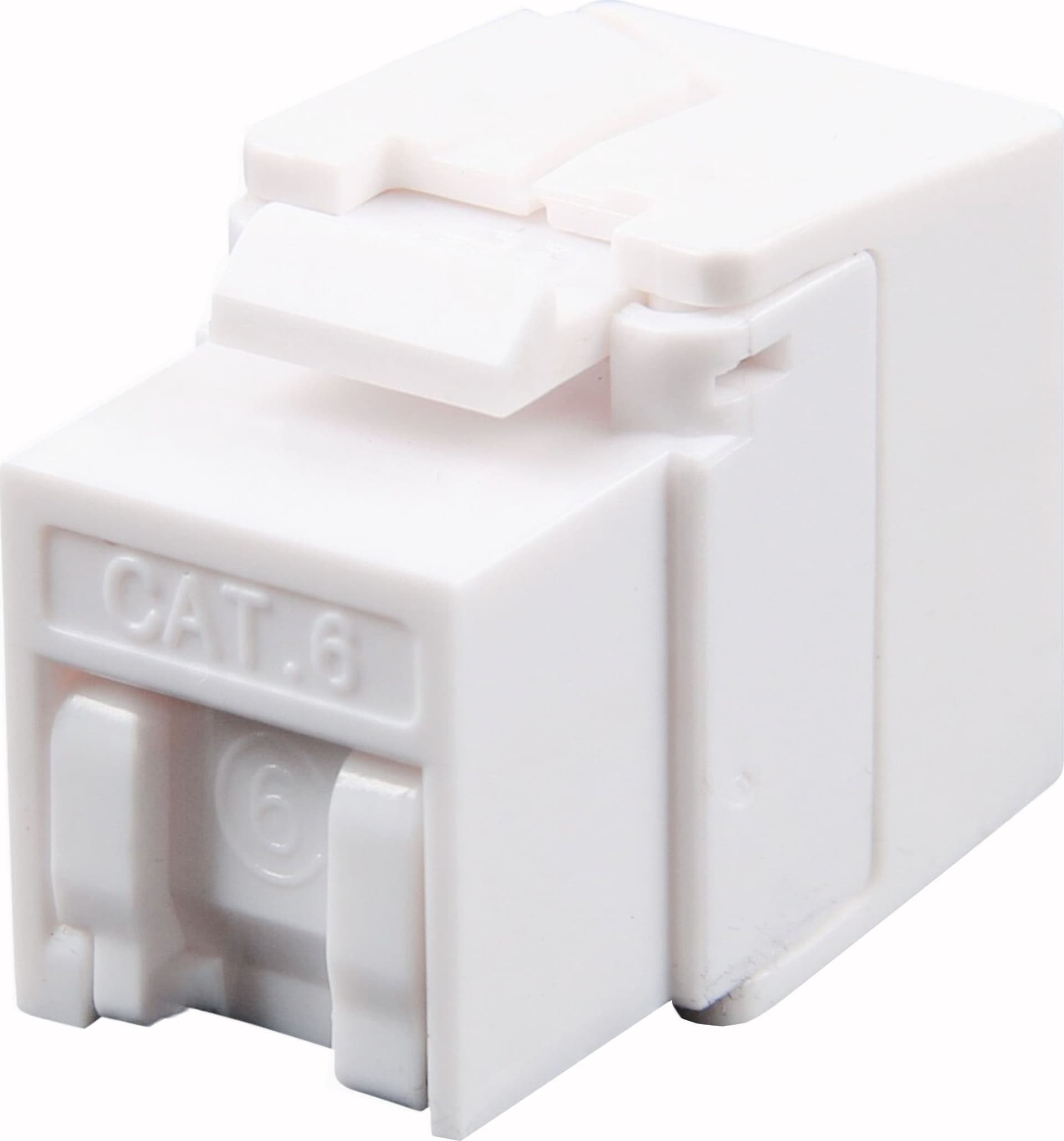 Frutto Keystone RJ45 Cat.6 UTP 180&deg Toolless con Otturatore - 10