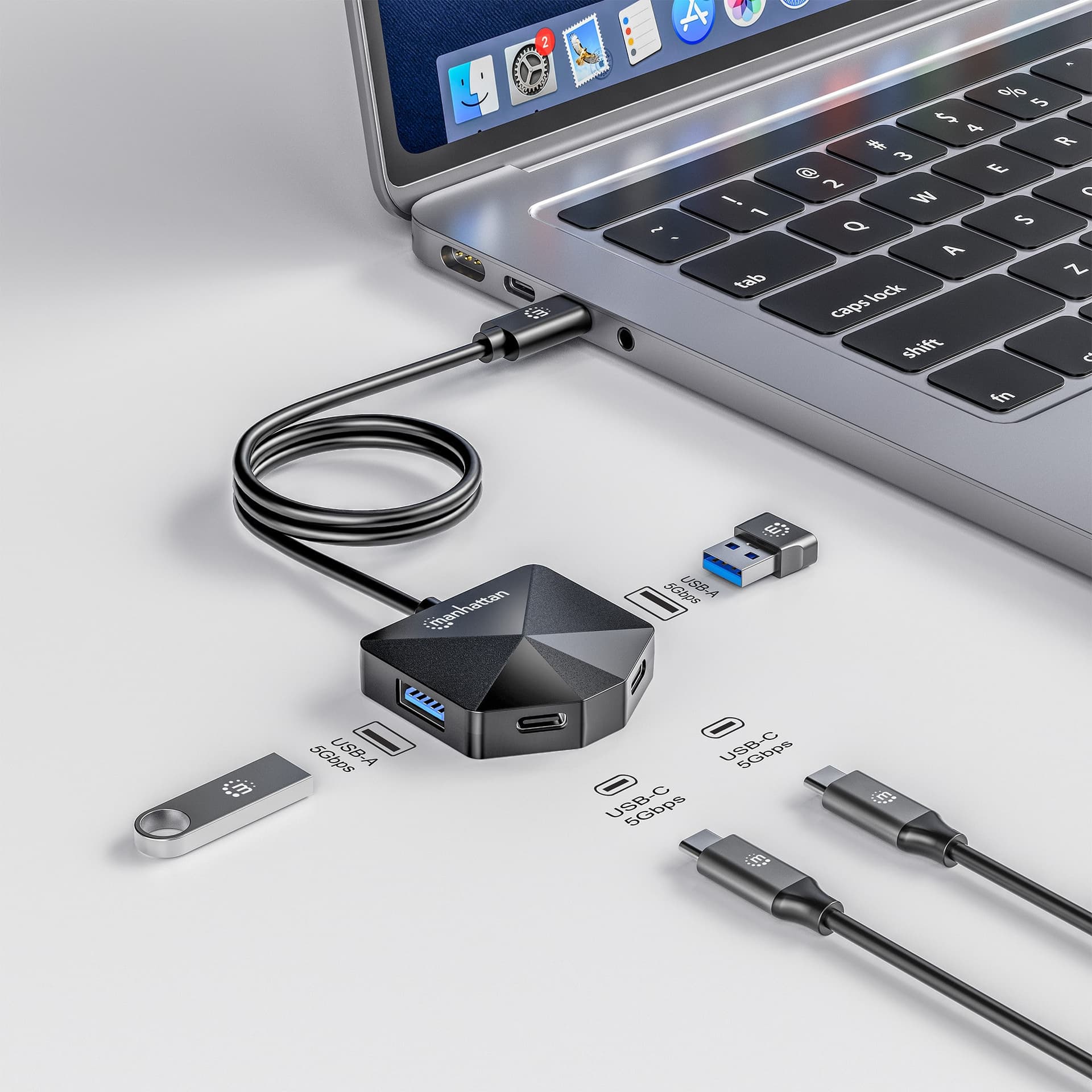 Hub USB 3.2 2x USB-A e 2x USB-C&trade - 9