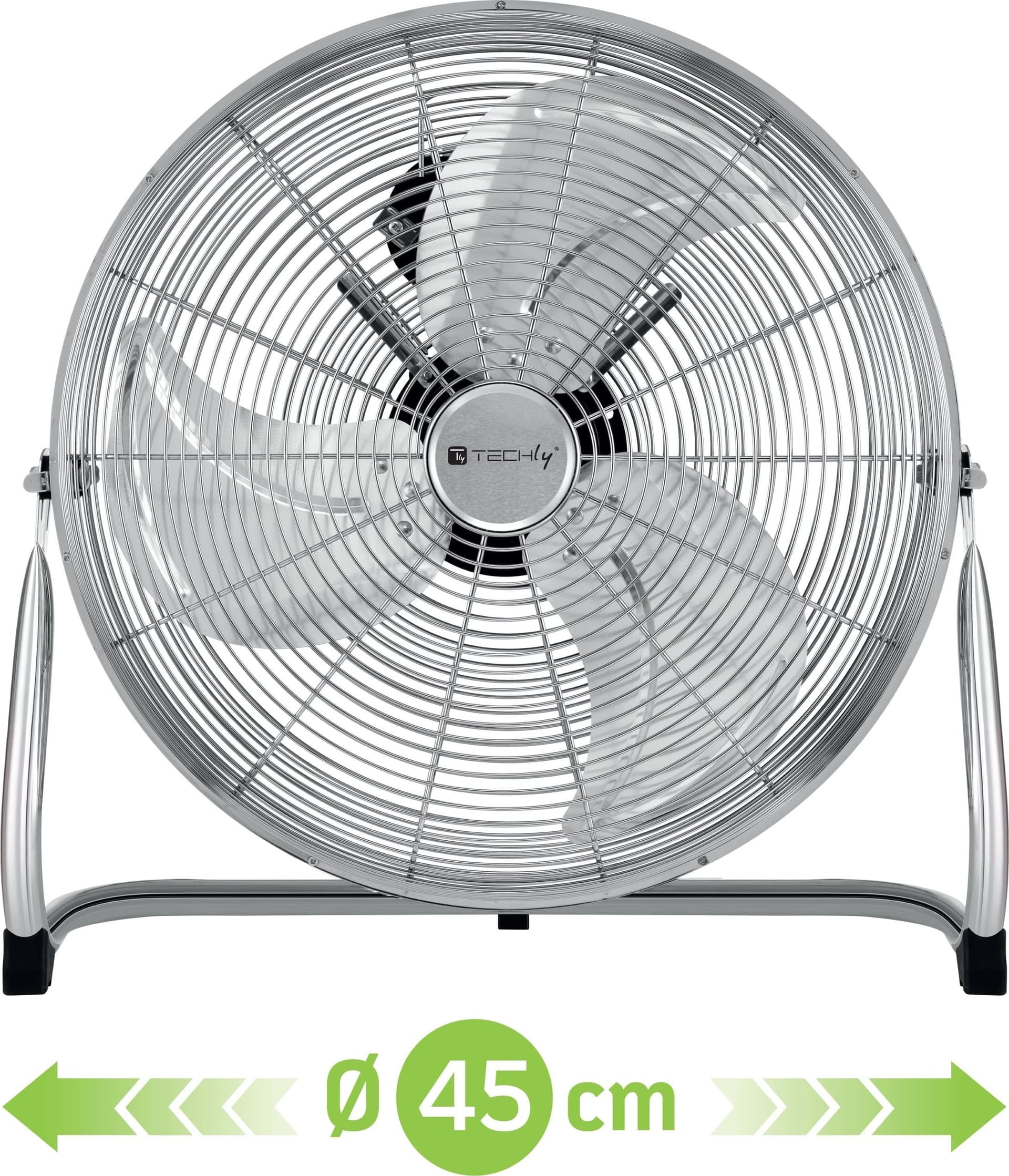 Ventilatore Industriale da Pavimento Diametro 45 cm 3 Livelli di Potenza - 15