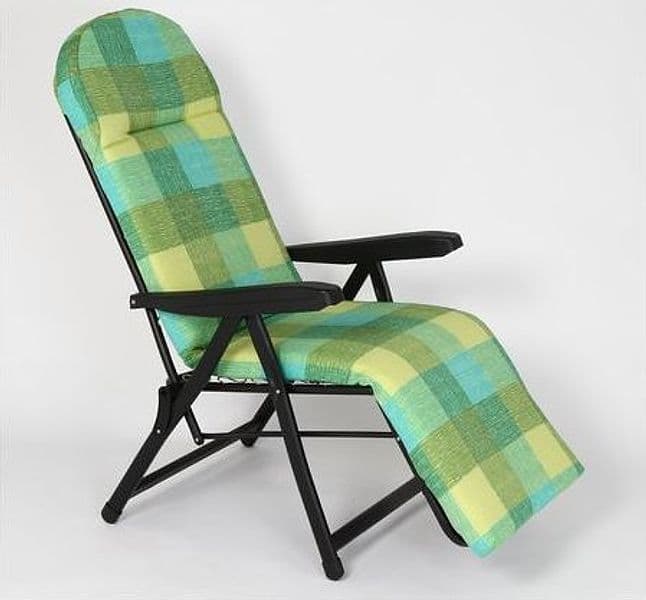 Sedia sdraio con poggiapiedi  S79RON RODI Verde