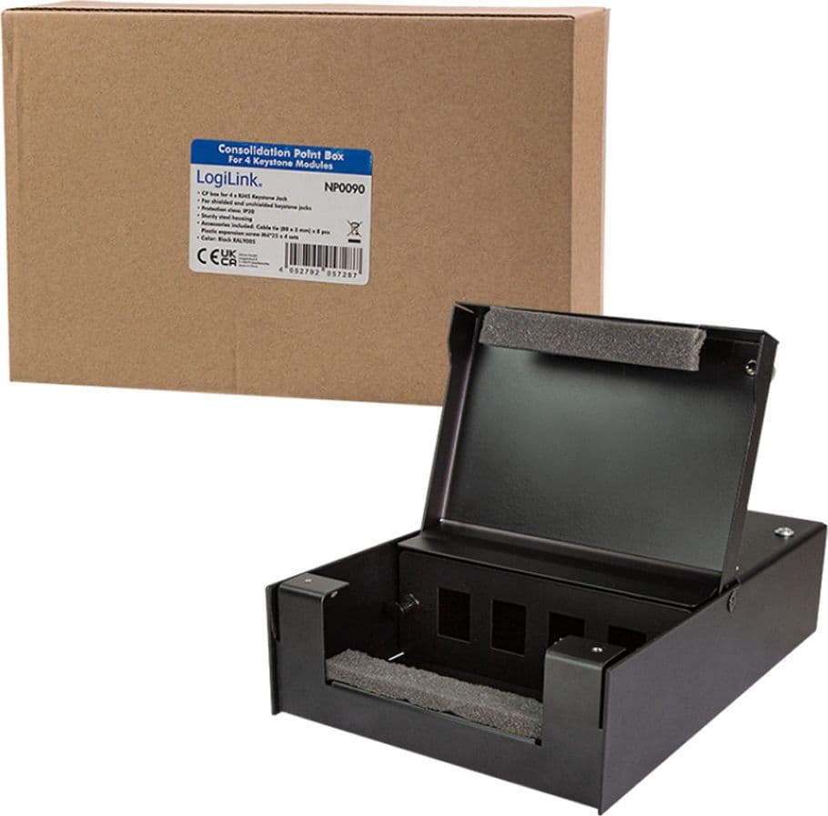 Box di Distribuzione 4 Porte Nero - 10