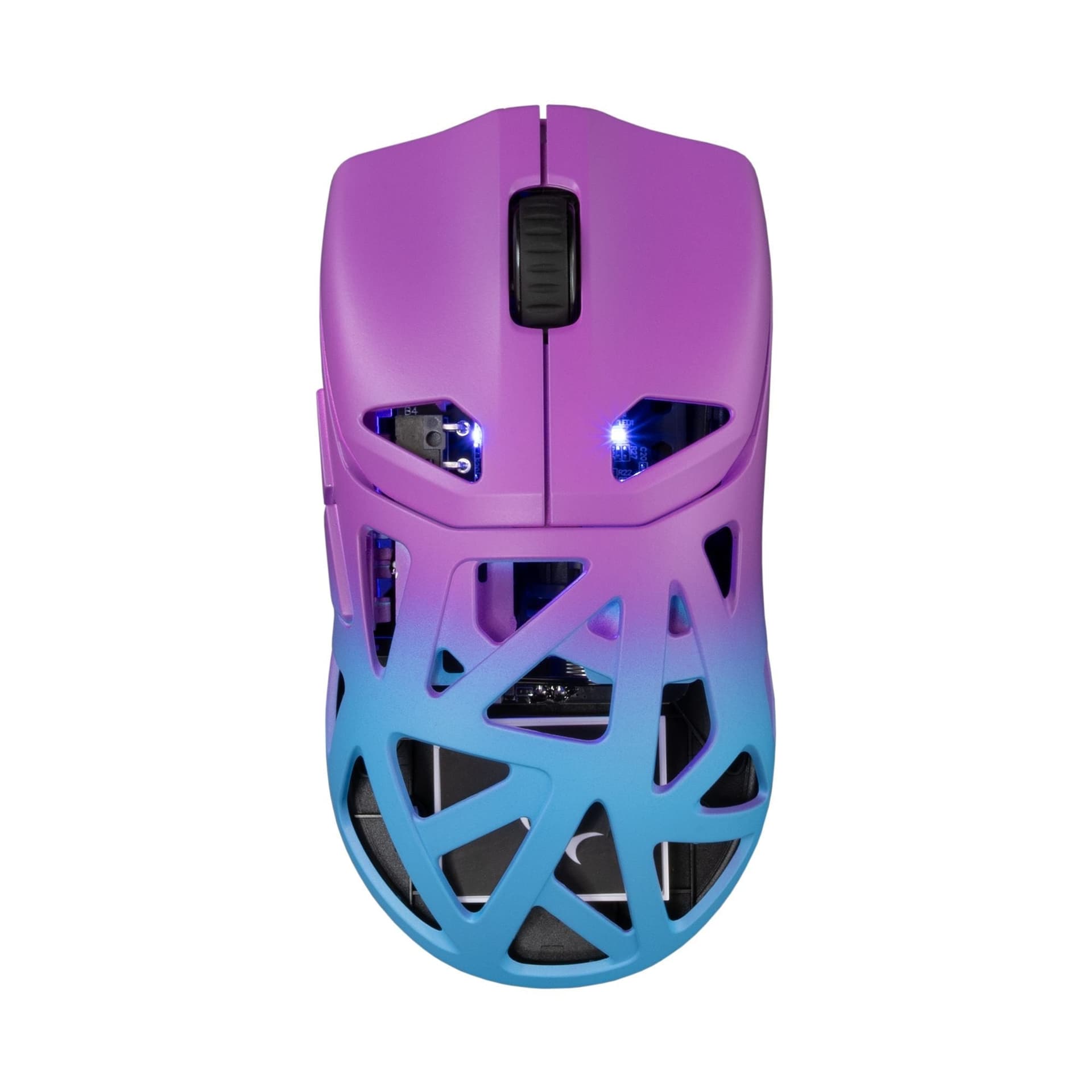 Mouse Ottico Wireless Gaming 24000 Dpi Retroilluminazione DPI LED Blu Viola, DAGONET-BLP - 8