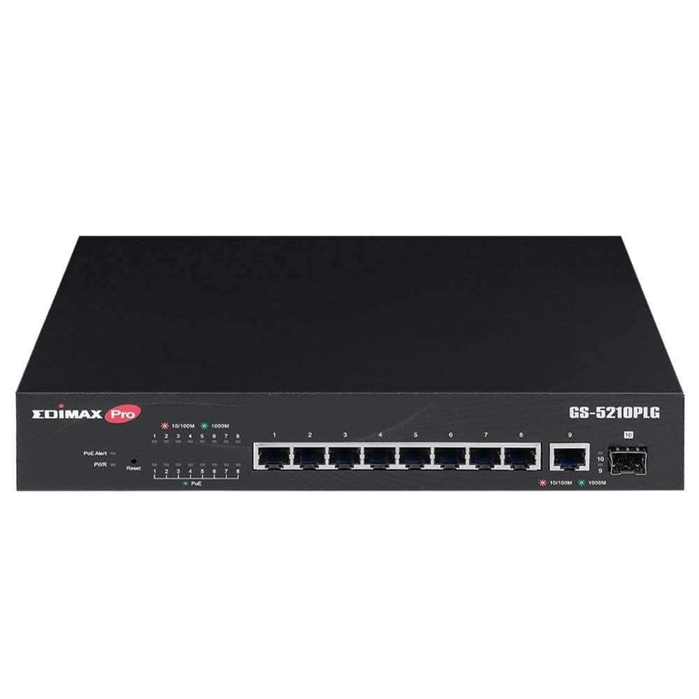 Smart Switch Web 10 porte Gigabit PoE+ 1 porta SFP, GS-5210PLG - 4