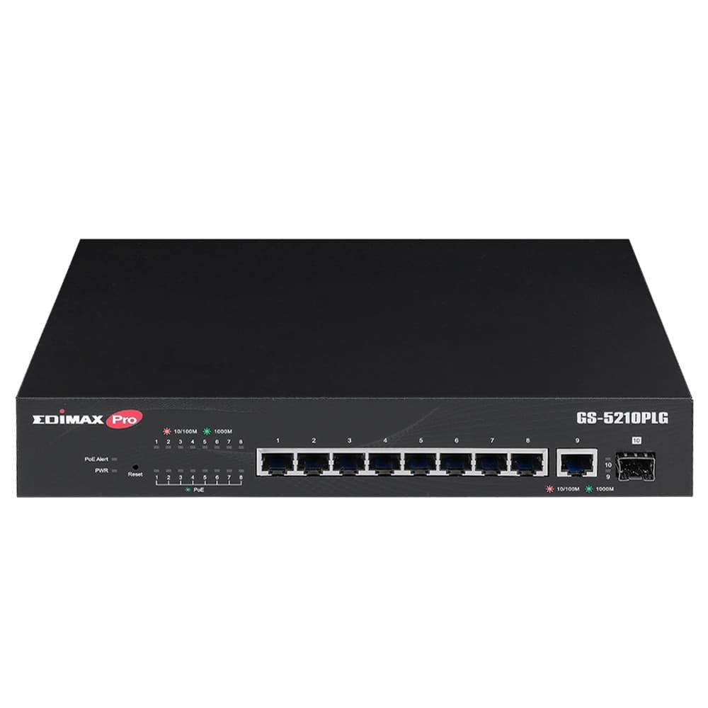 Smart Switch Web 10 porte Gigabit PoE+ 1 porta SFP, GS-5210PLG - 7