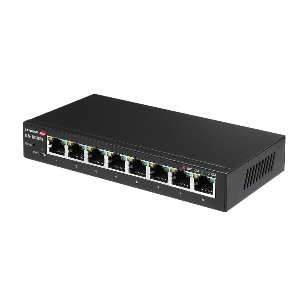 Smart Switch Web Gigabit 8 porte, GS5008E - 8
