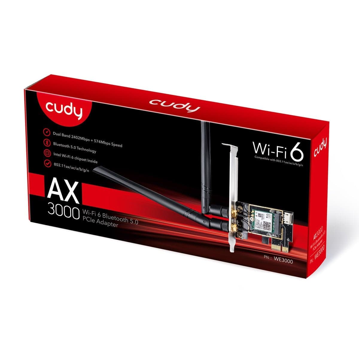 Adattatore PCI-E BT Wi-Fi 6 AX3000, WE3000 - 2