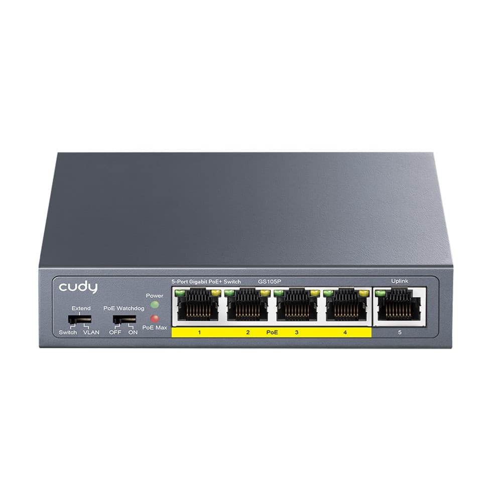 Switch Gigabit PoE+ a 5 porte, GS105P - 3
