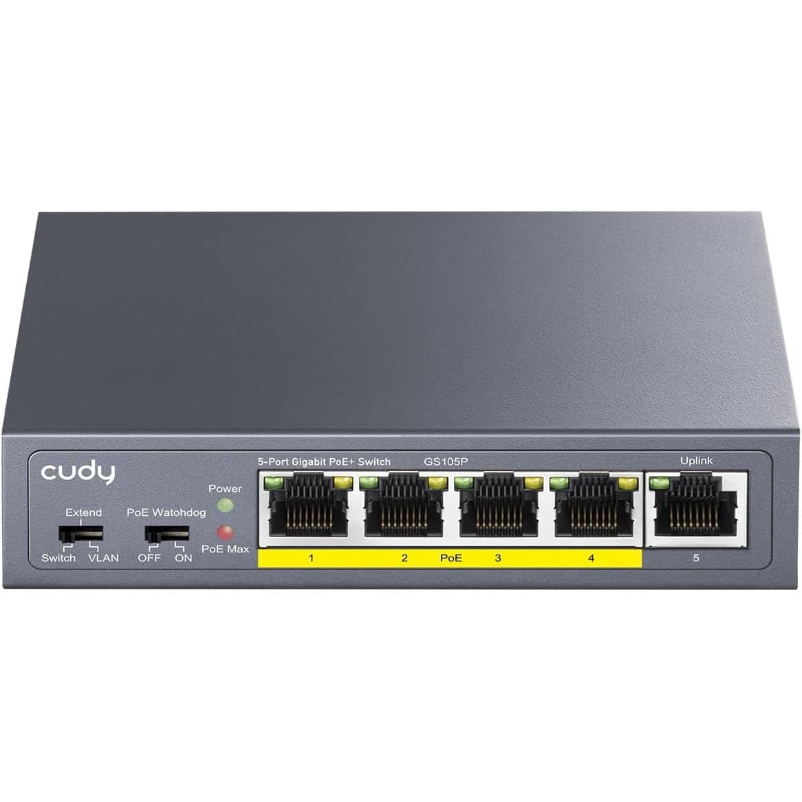 Switch Gigabit PoE+ a 5 porte, GS105P - 5