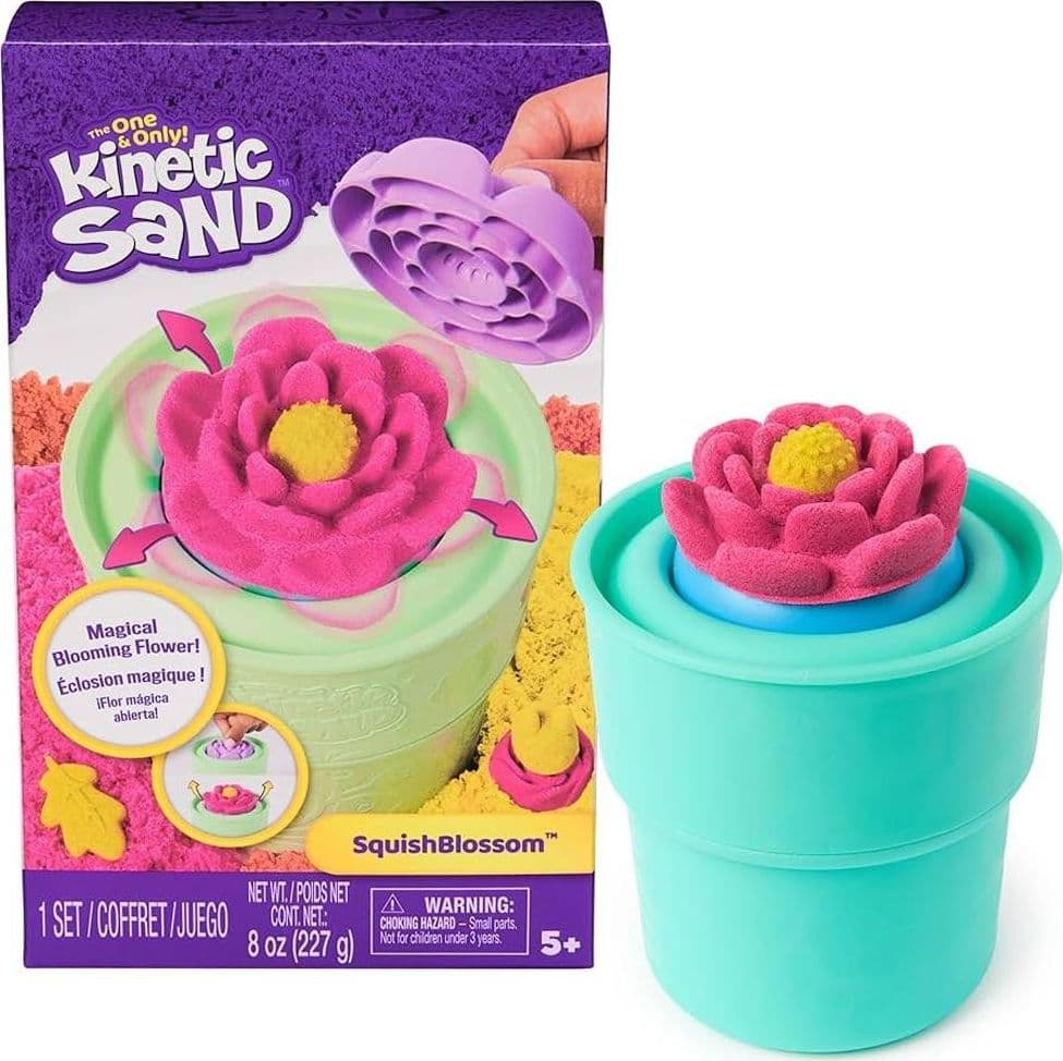 Kinetic Sand Squish Fiore che Sboccia