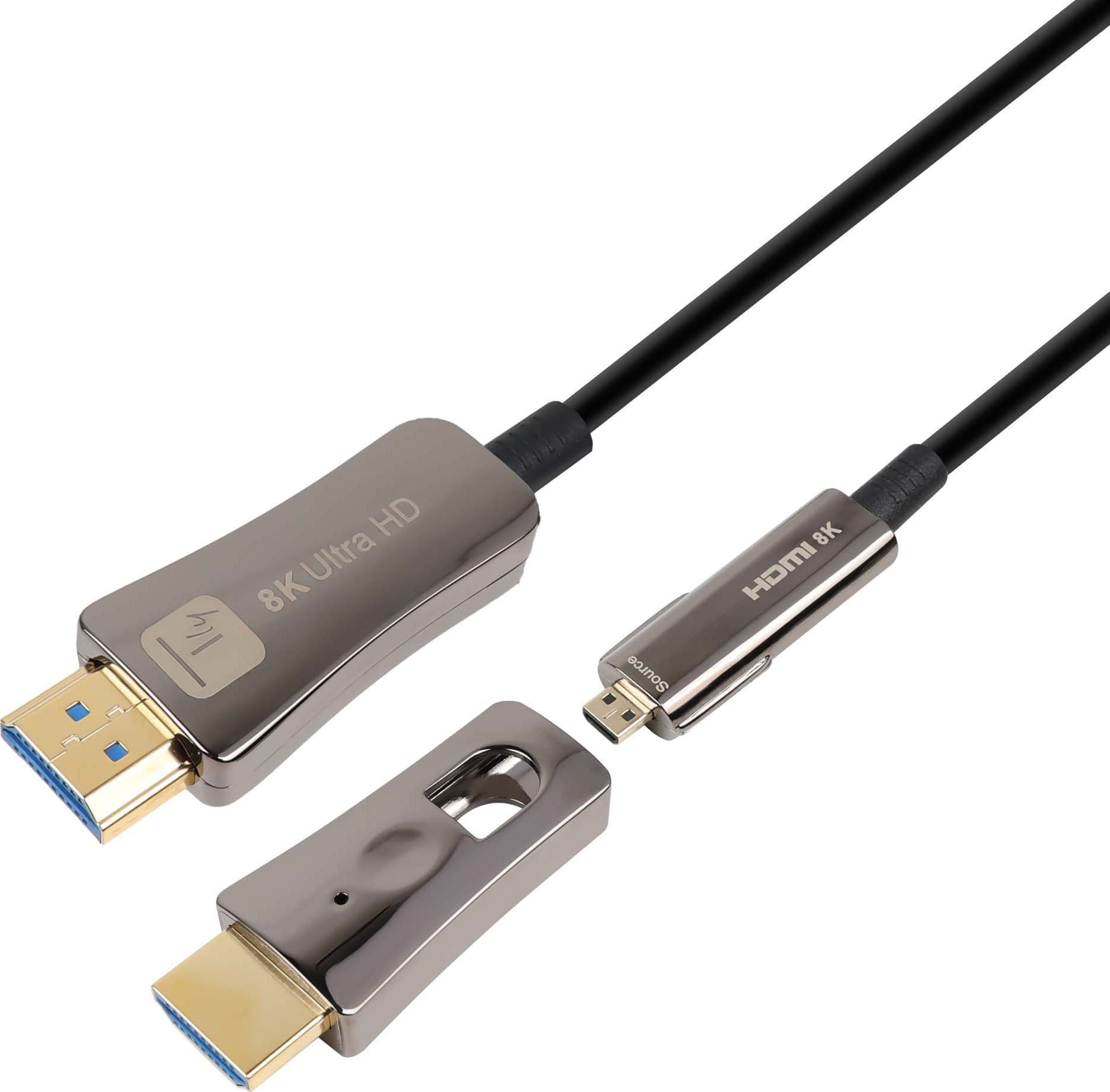Cavo HDMI&trade A/A Micro HDMI&trade Active Optical Cable in Fibra Ottica 8K 10m - 4