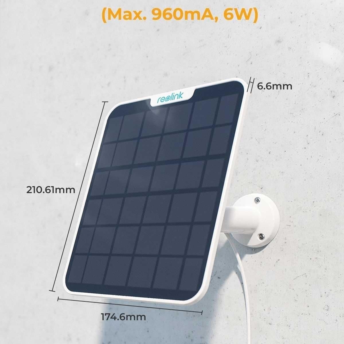 Pannello Solare 6W USB-C&trade per Telecamera a Batteria da Esterno, SP2-W - 2