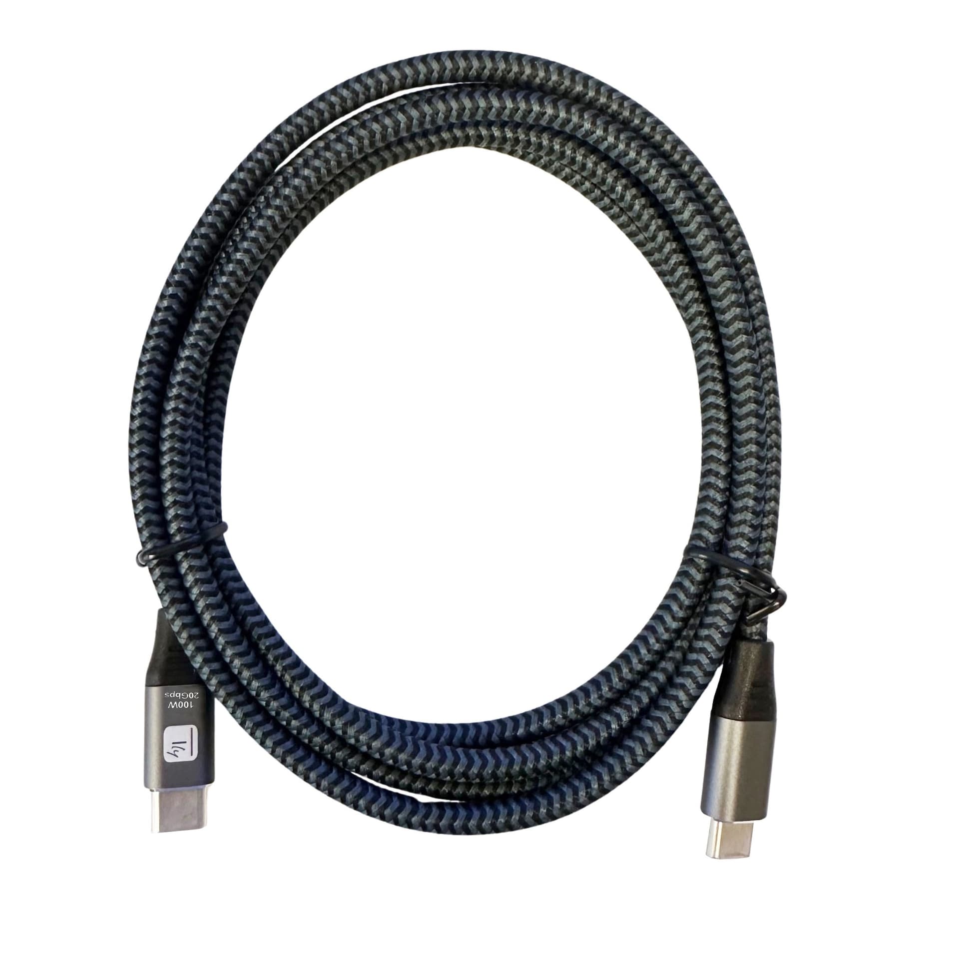 Cavo USB-C&trade Maschio 3.2 / USB-C&trade Maschio 5A 100W 2m Alluminio - 3