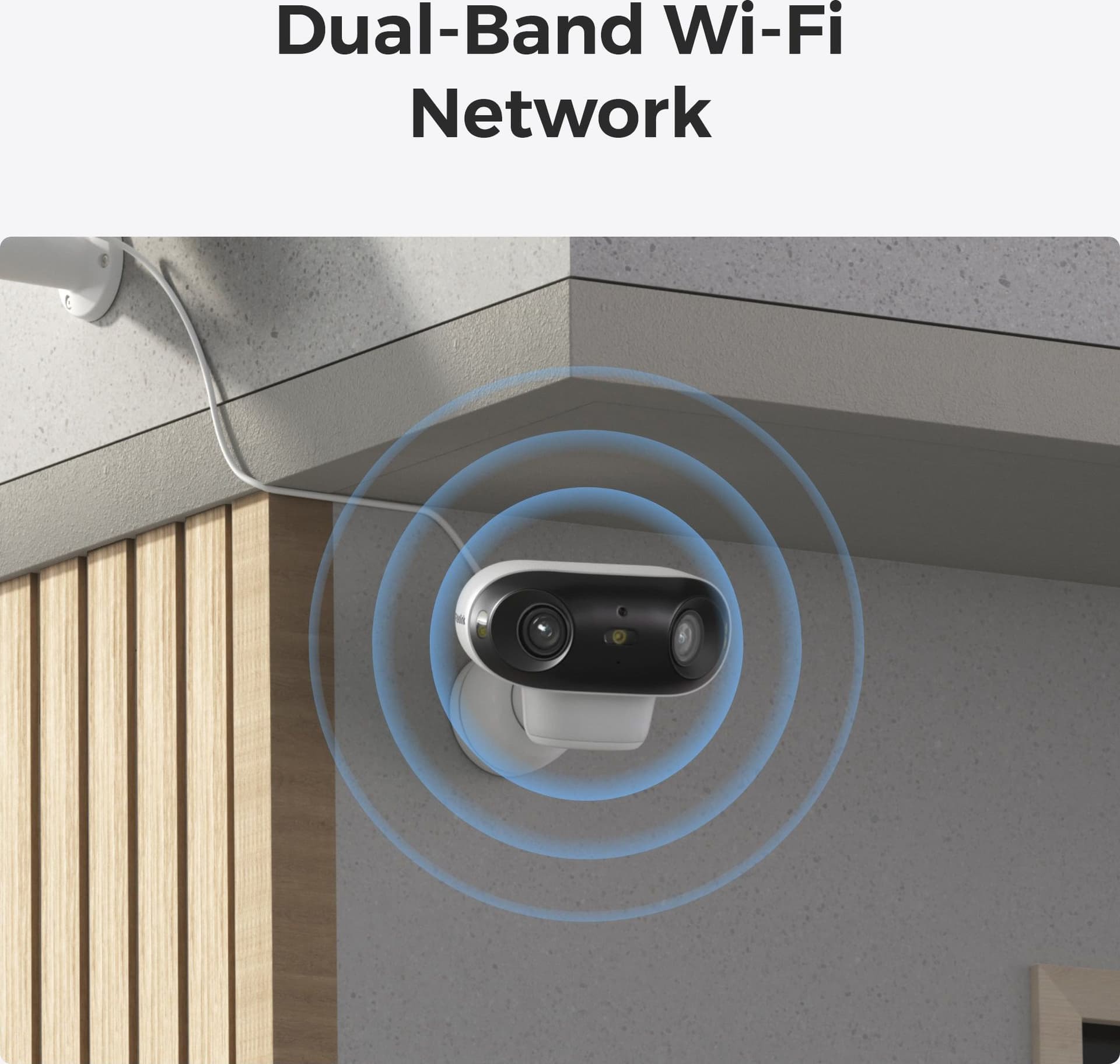 Telecamera di Sicurezza 180&deg Doppio Obiettivo 8 MP 4K WiFi 6, Serie B740X - 3