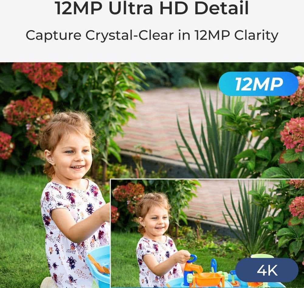 Telecamera IP Dome di Sicurezza PoE 4K 12MB IP67, Serie P344 - 2