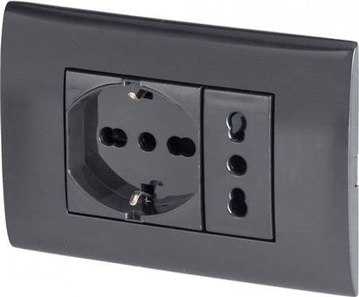 Placca elettrica Poly Pool PP6094 1X Antracite