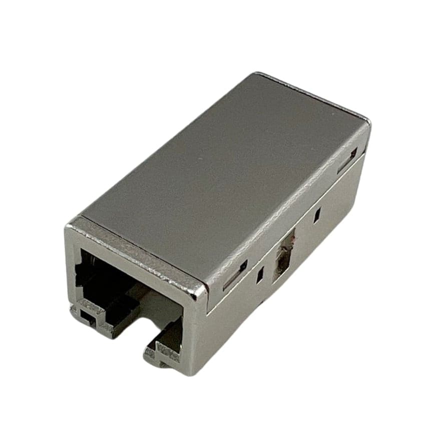 Accoppiatore RJ45 Cat6A 8P8C Femmina/ Femmina 10G STP Silver - 3