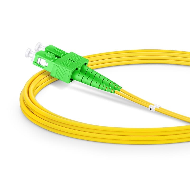 Cavo Fibra Ottica Monomodale OS2 SC/APC Duplex a SC/APC Duplex 9/125 G657.A2 2m - 8