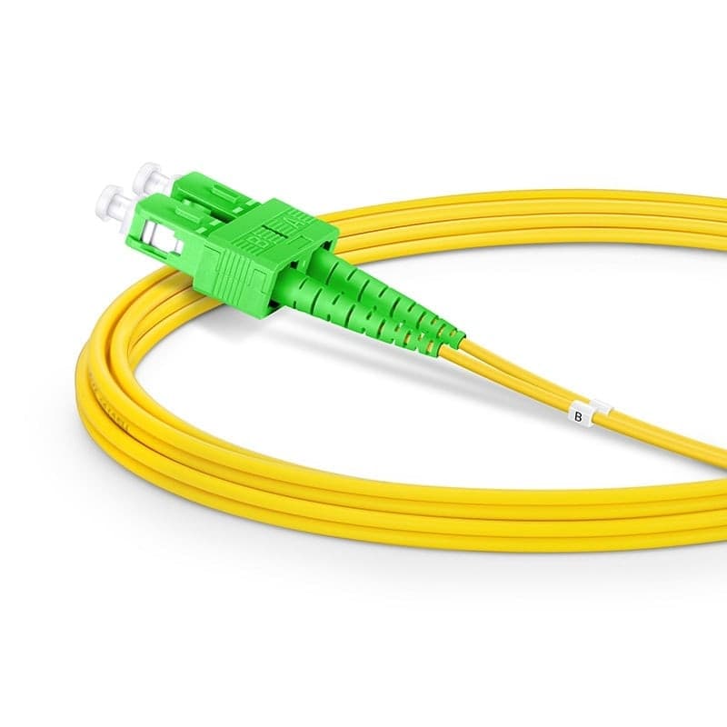 Cavo Fibra Ottica Monomodale OS2 SC/APC Duplex a SC/APC Duplex 9/125 G657.A2 5m - 2