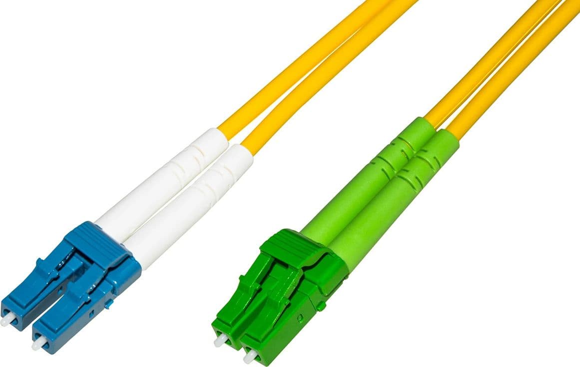Cavo in Fibra Ottica Monomodale OS2 LC-APC Duplex a LC-UPC Duplex 9/125 G657.A2 3m - 10