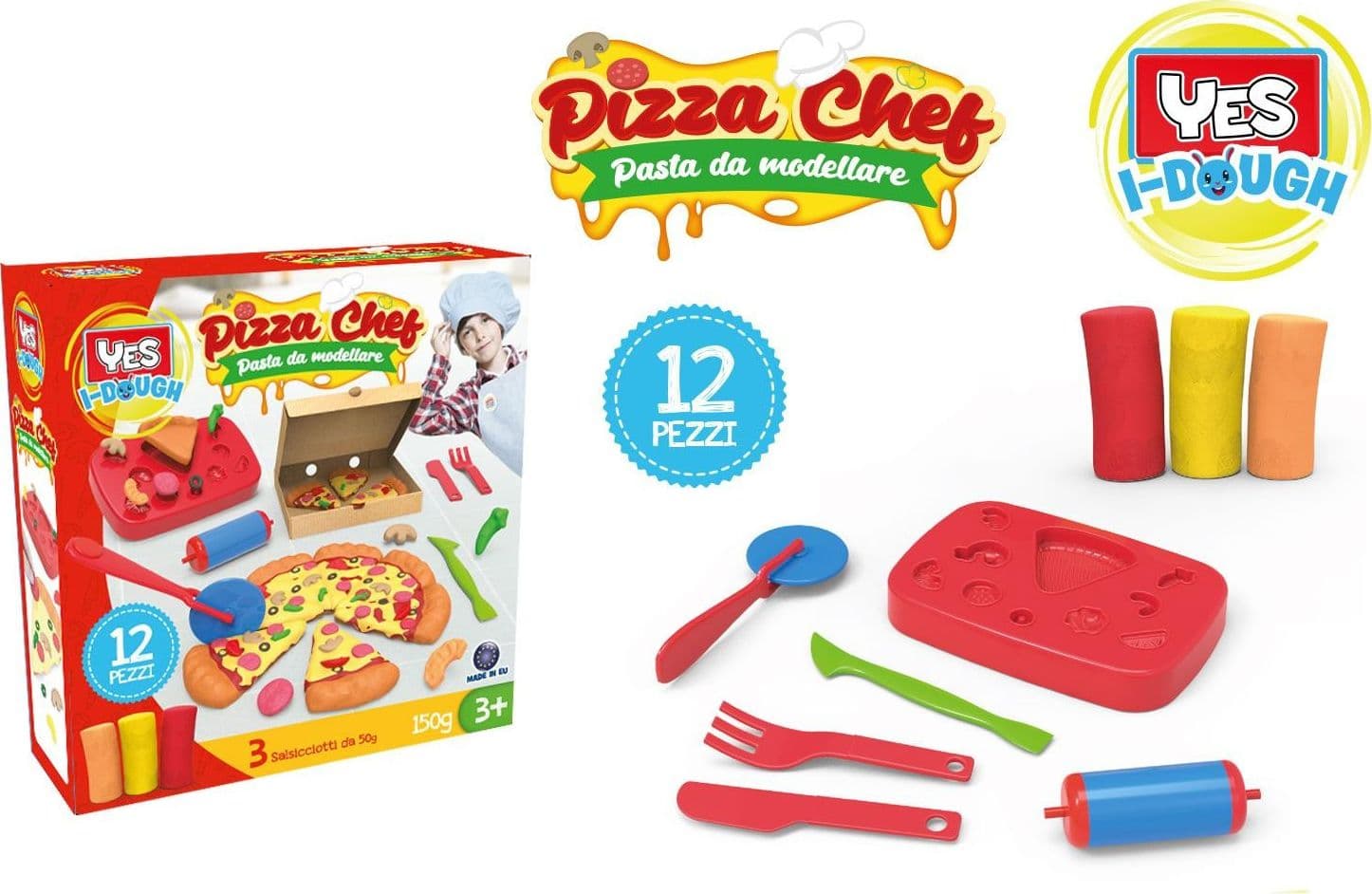 Pasta Pizzeria Set 9 pz Yes Toys