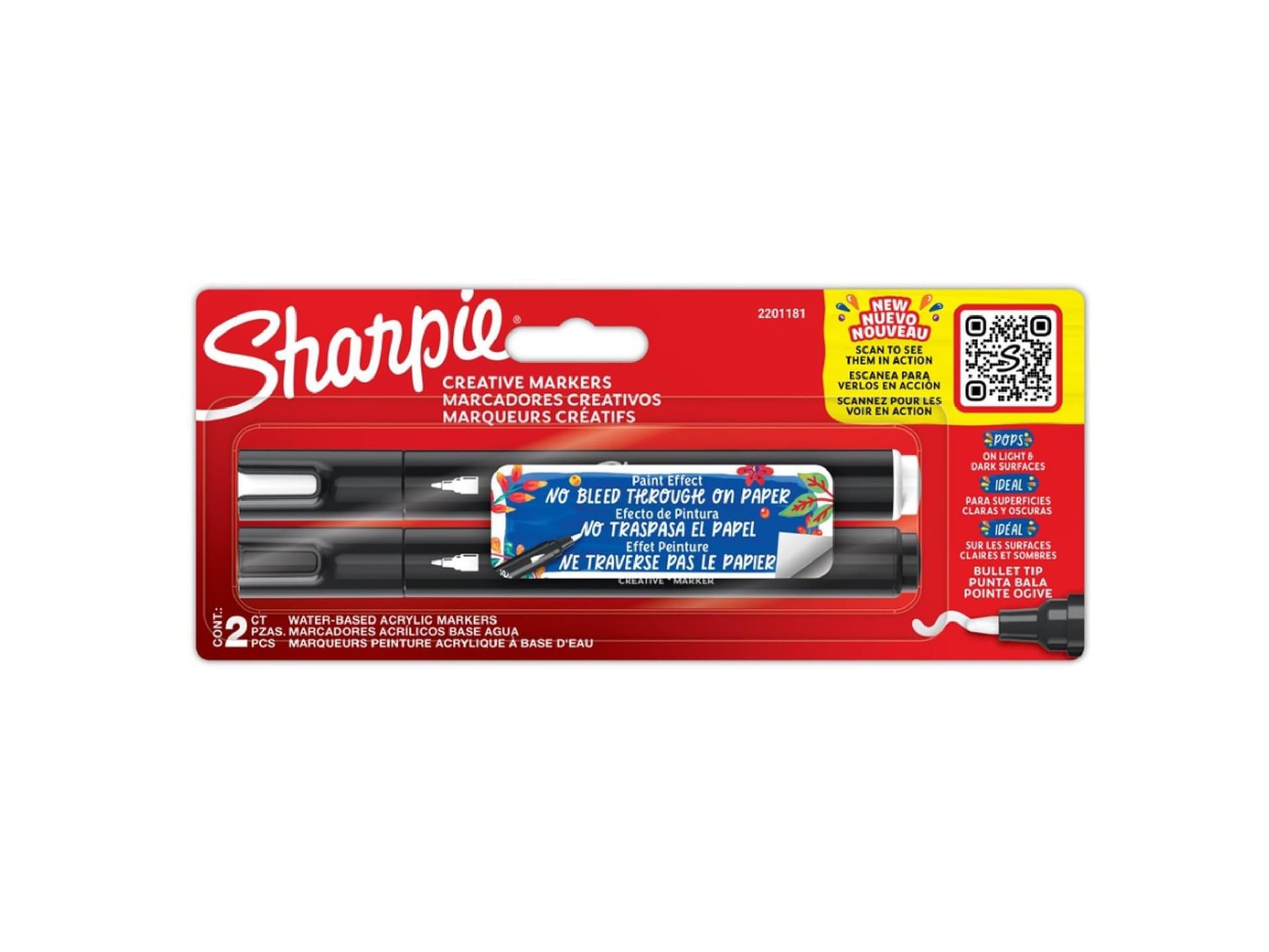Marcatore sharpie acrilico assortito bls2