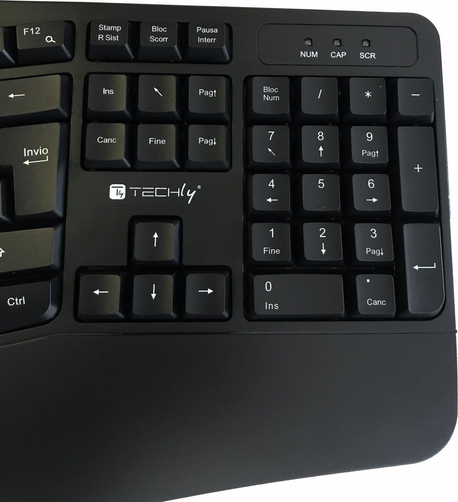 Tastiera Ergonomica Wireless Slim Design Curvo - 4