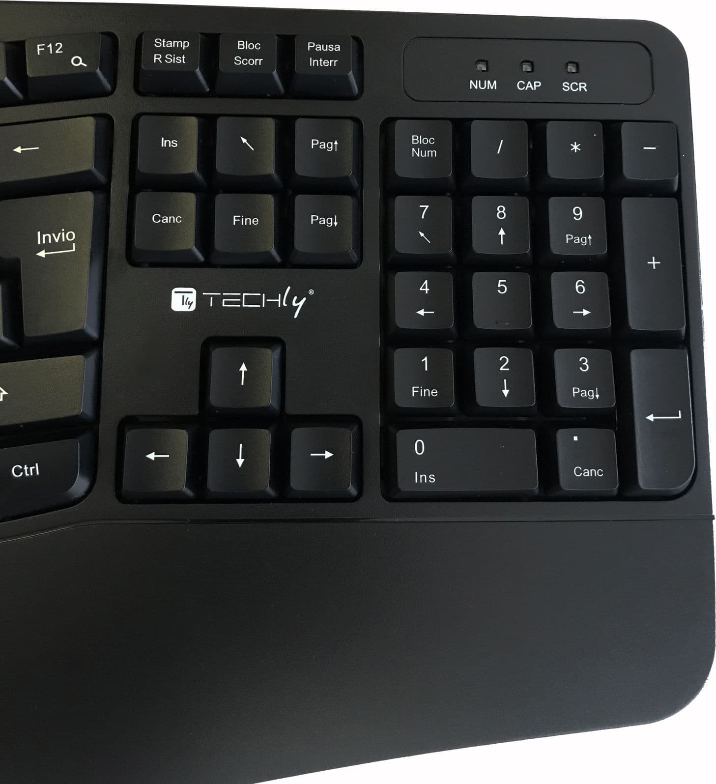 Tastiera Ergonomica Wireless Slim Design Curvo - 7