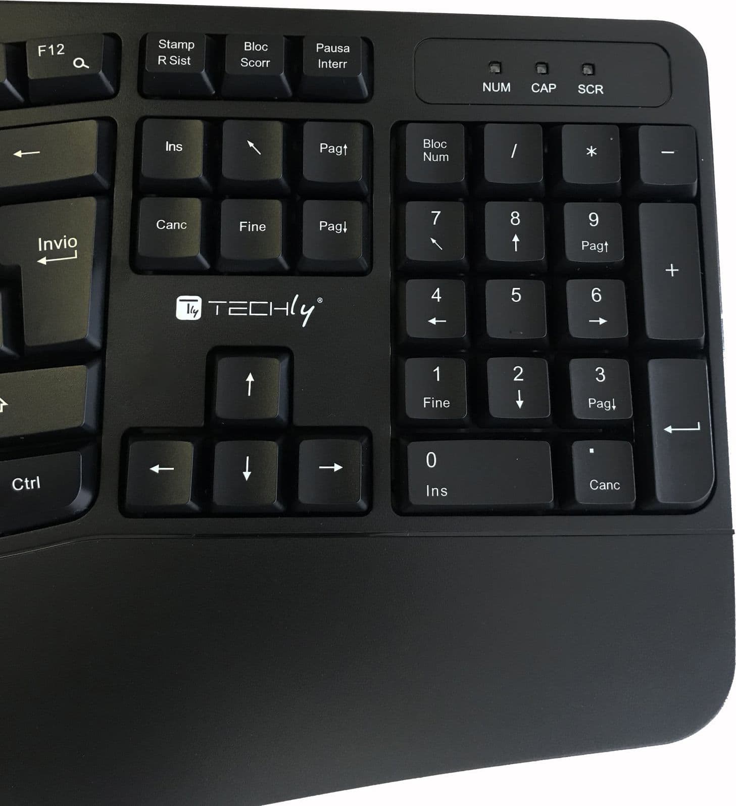 Tastiera Ergonomica Wireless Slim Design Curvo - 10