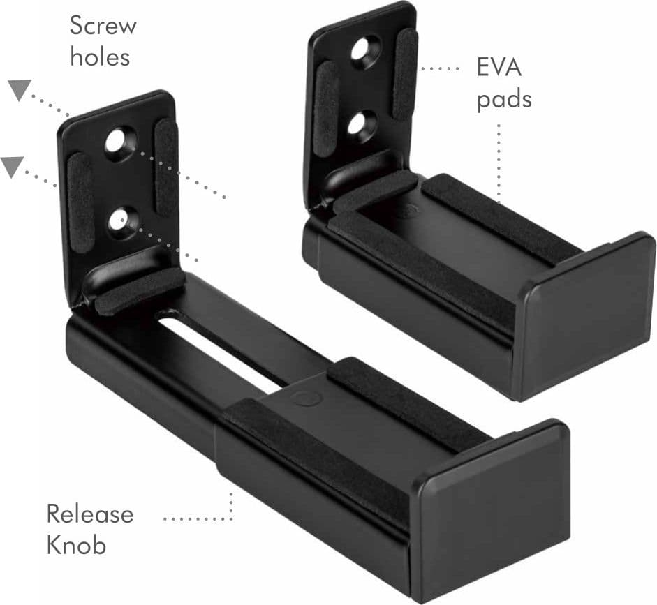 Supporto da Parete per Soundbar da 9 a 15,4 cm - 7