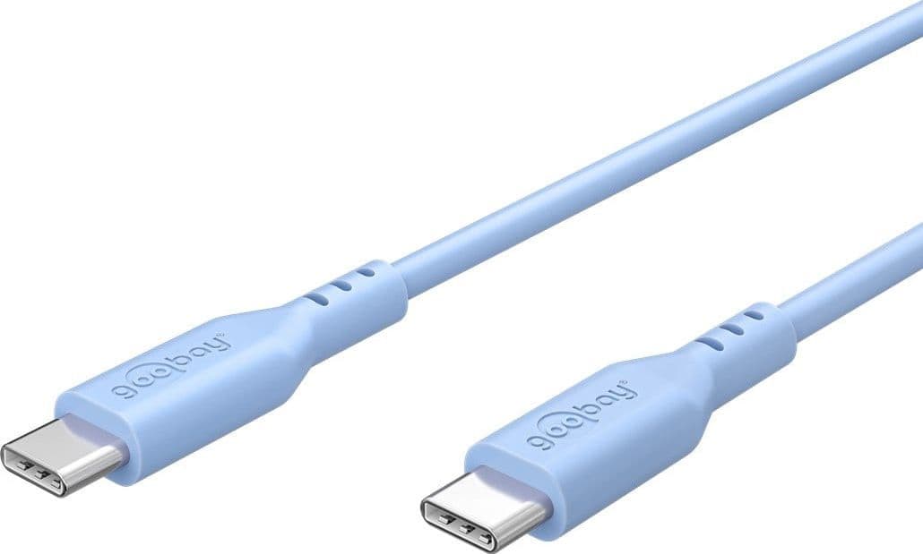Cavo USB-C&trade Maschio/Maschio USB 2.0 in Silicone 1,5 metri Azzurro
