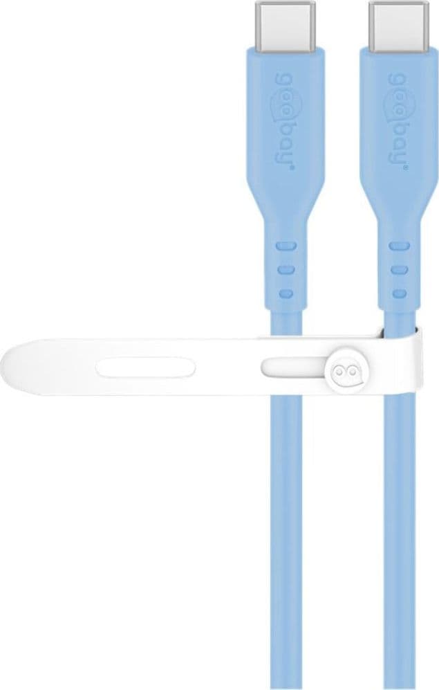 Cavo USB-C&trade Maschio/Maschio USB 2.0 in Silicone 1,5 metri Azzurro - 5