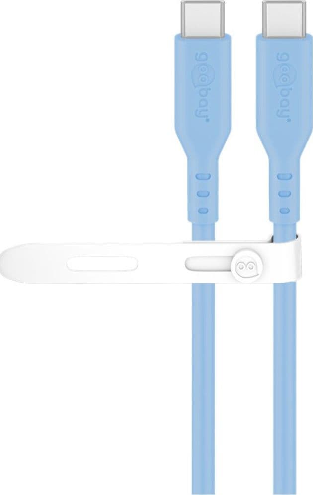 Cavo USB-C&trade Maschio/Maschio USB 2.0 in Silicone 1,5 metri Azzurro - 7