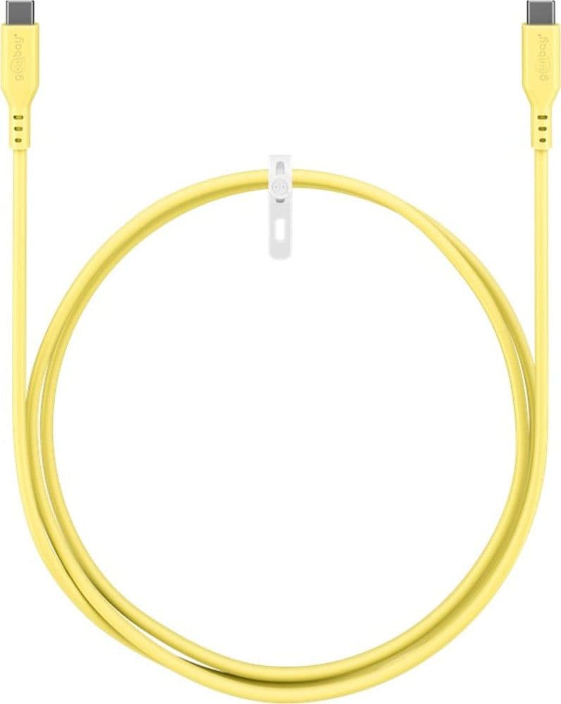 Cavo USB-C&trade Maschio/Maschio USB 2.0 in Silicone 1,5 metri Giallo - 4