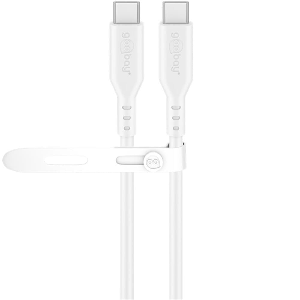 Cavo USB-C&trade Maschio/Maschio USB 2.0 in Silicone 1,5 metri Bianco - 11