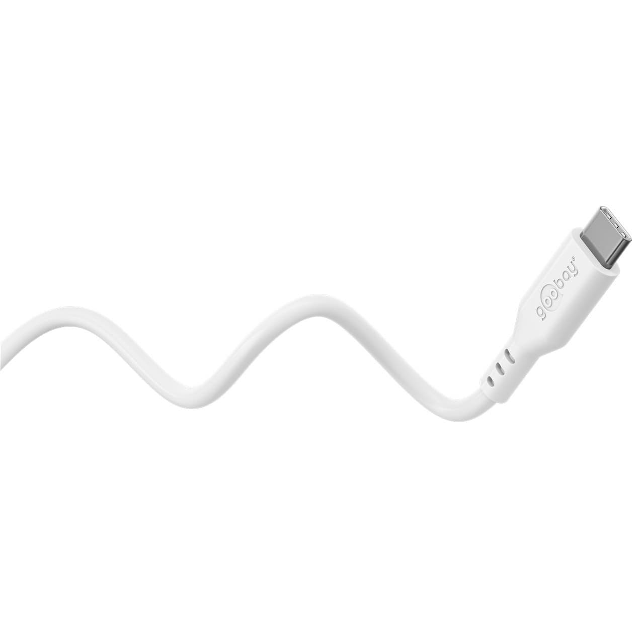 Cavo USB-C&trade Maschio/Maschio USB 2.0 in Silicone 1,5 metri Bianco - 8