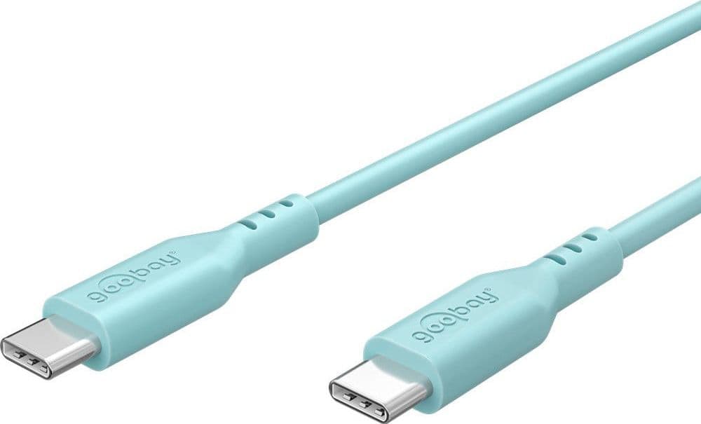 Cavo USB-C&trade Maschio/Maschio USB 2.0 in Silicone 1,5 metri Turchese