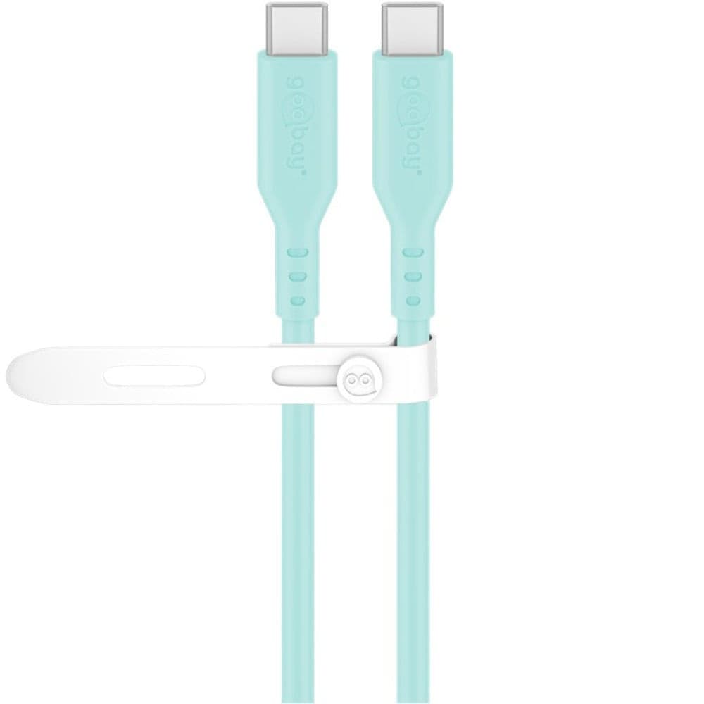 Cavo USB-C&trade Maschio/Maschio USB 2.0 in Silicone 1,5 metri Turchese - 5