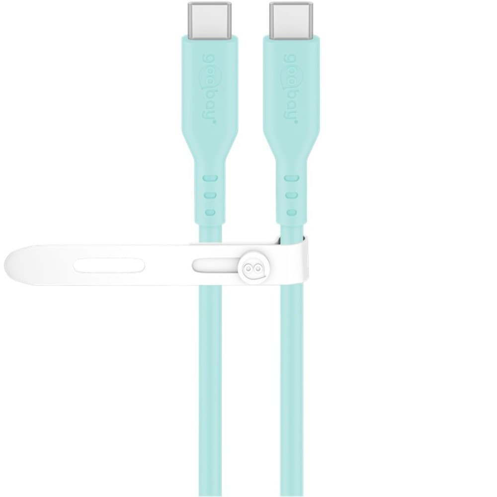Cavo USB-C&trade Maschio/Maschio USB 2.0 in Silicone 1,5 metri Turchese - 7