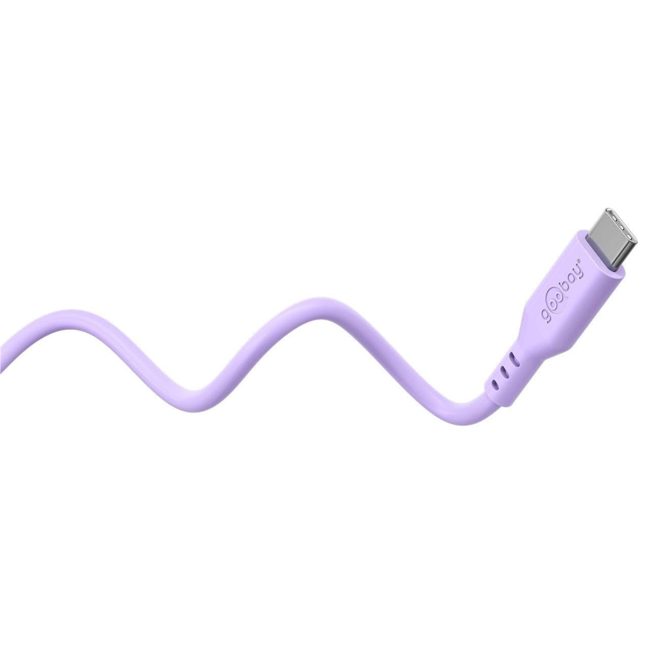 Cavo USB-C&trade Maschio/Maschio USB 2.0 in Silicone 1,5 metri Viola - 3